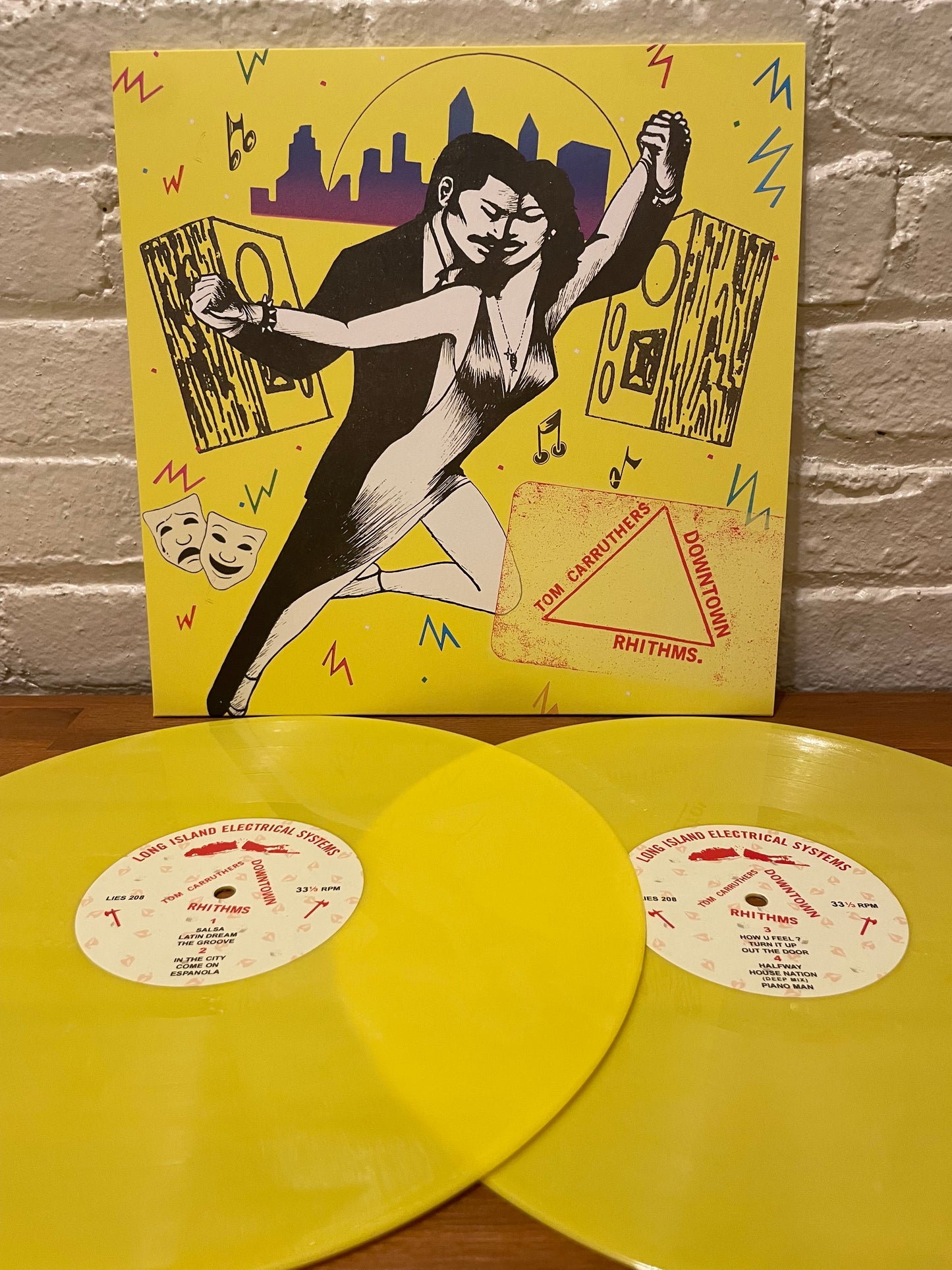 Tom Carruthers - Downtown Rhithms 2xLP (YELLOW VINYL) - LIES-208