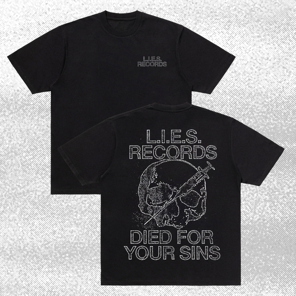 L.I.E.S. DIED FOR YOUR SINS - S/S Tee - WASHED BLACK