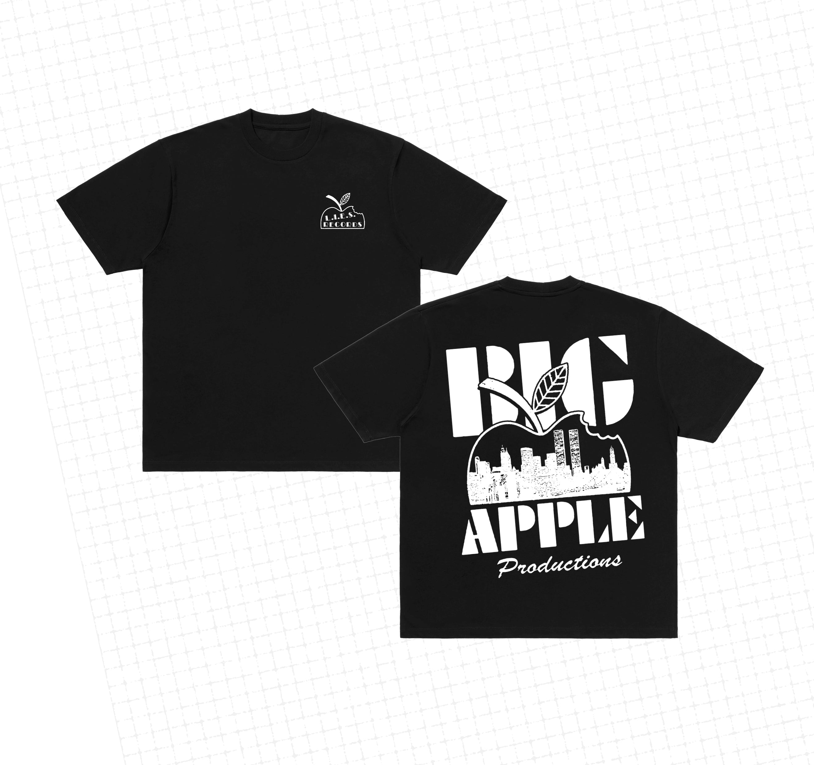 BIG APPLE PRODUCTIONS - S/S Tee - BLACK – L.I.E.S. Records