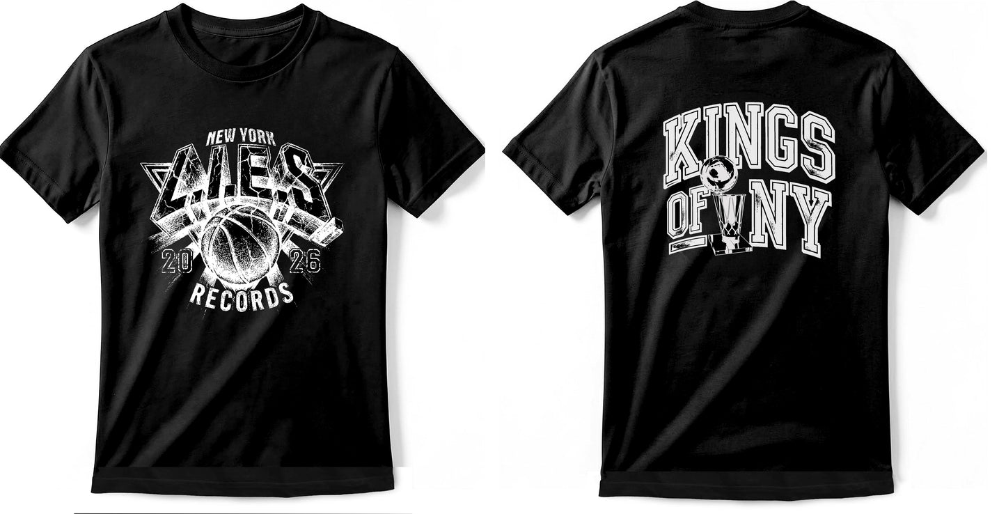 L.I.E.S. x KNICKS KINGS OF NY - S/S Tee - BLACK (PRE-ORDER)