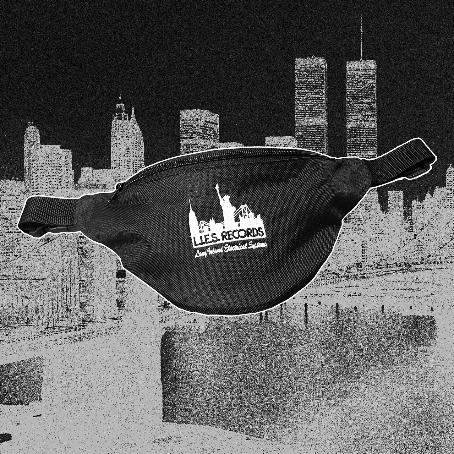 L.I.E.S. Records - Skyline fanny pack - Black