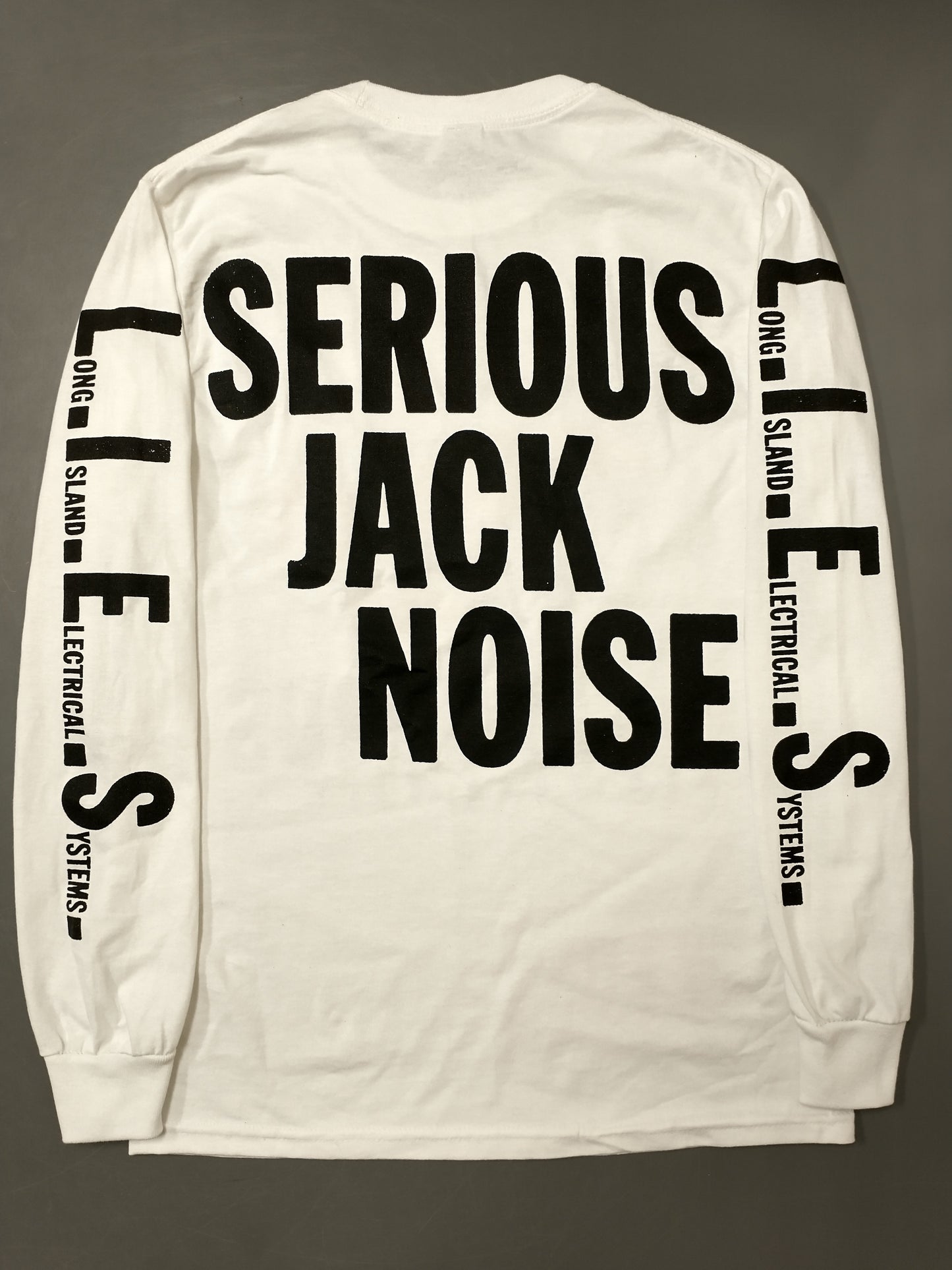 L.I.E.S. Records - SERIOUS JACK NOISE - L/S t-shirt - White