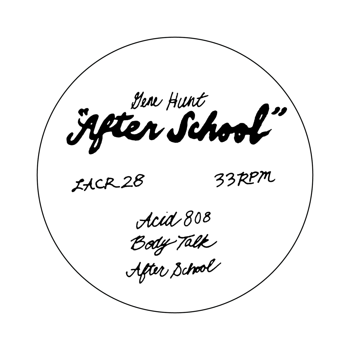 Gene Hunt-After School - 12" - LACR-28