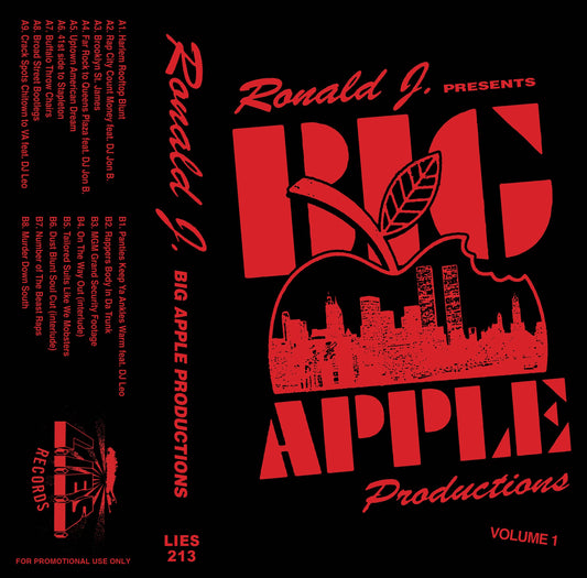 DJ Ronald J- Presents: Big Apple Productions- Cassette (PRE-ORDER)