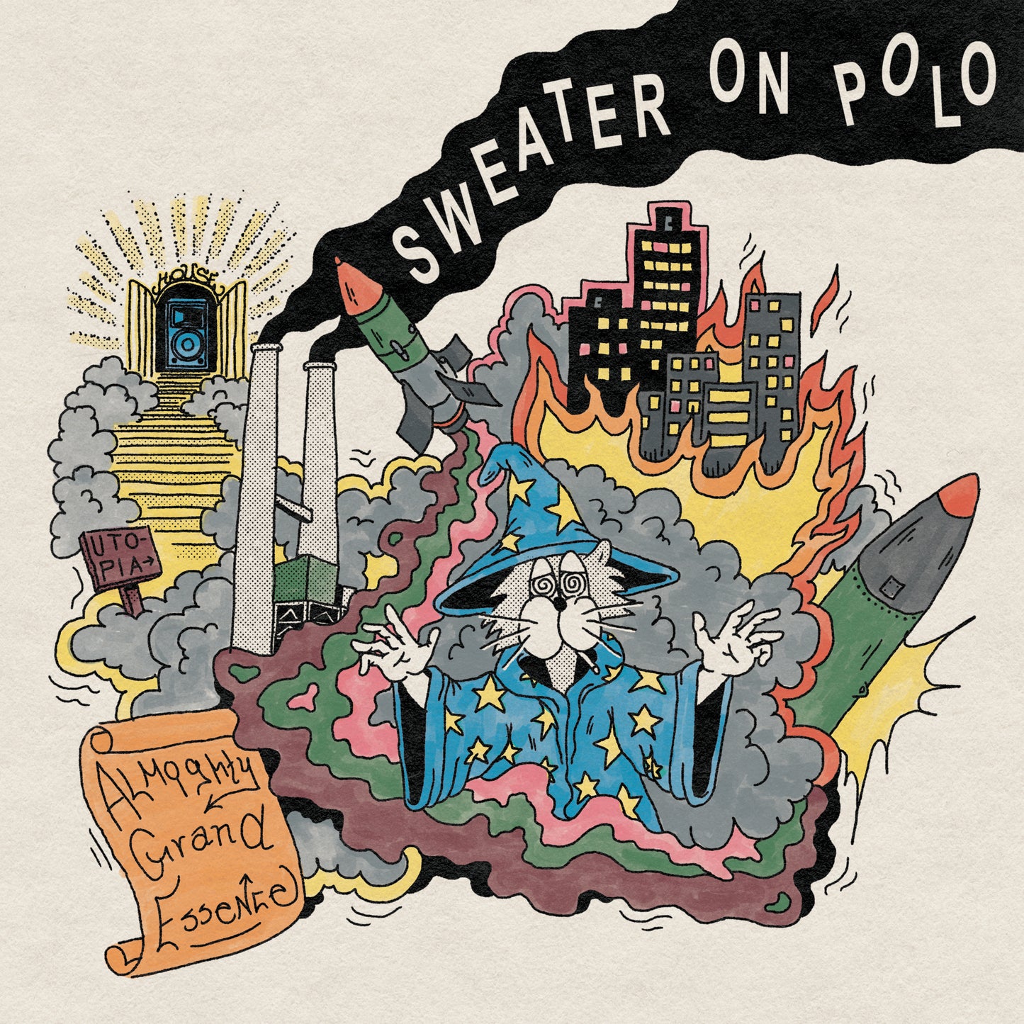 SWEATER ON POLO - ALMIGHTY GRAND ESSENCE - 2xLP -(PURPLE VINYL) PRE-ORDER