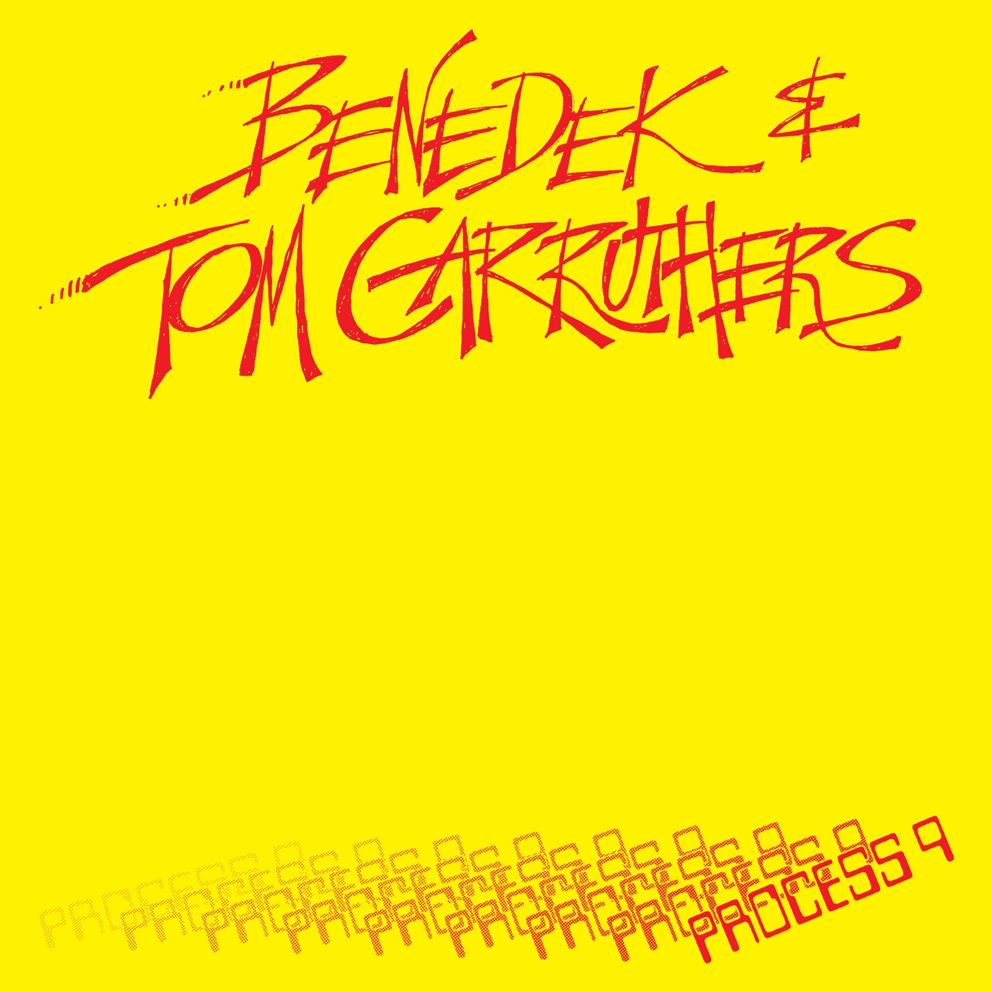 Benedek & Tom Carruthers - Process 9 (WHITE VINYL) PRE-ORDER