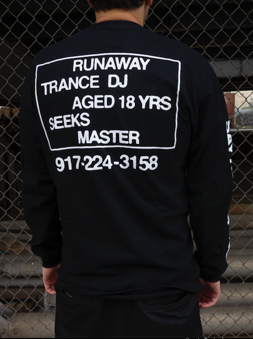 Runaway Trance DJ - L/S Tee - Black