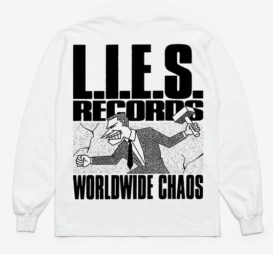 WORLDWIDE CHAOS  L/S  - WHITE