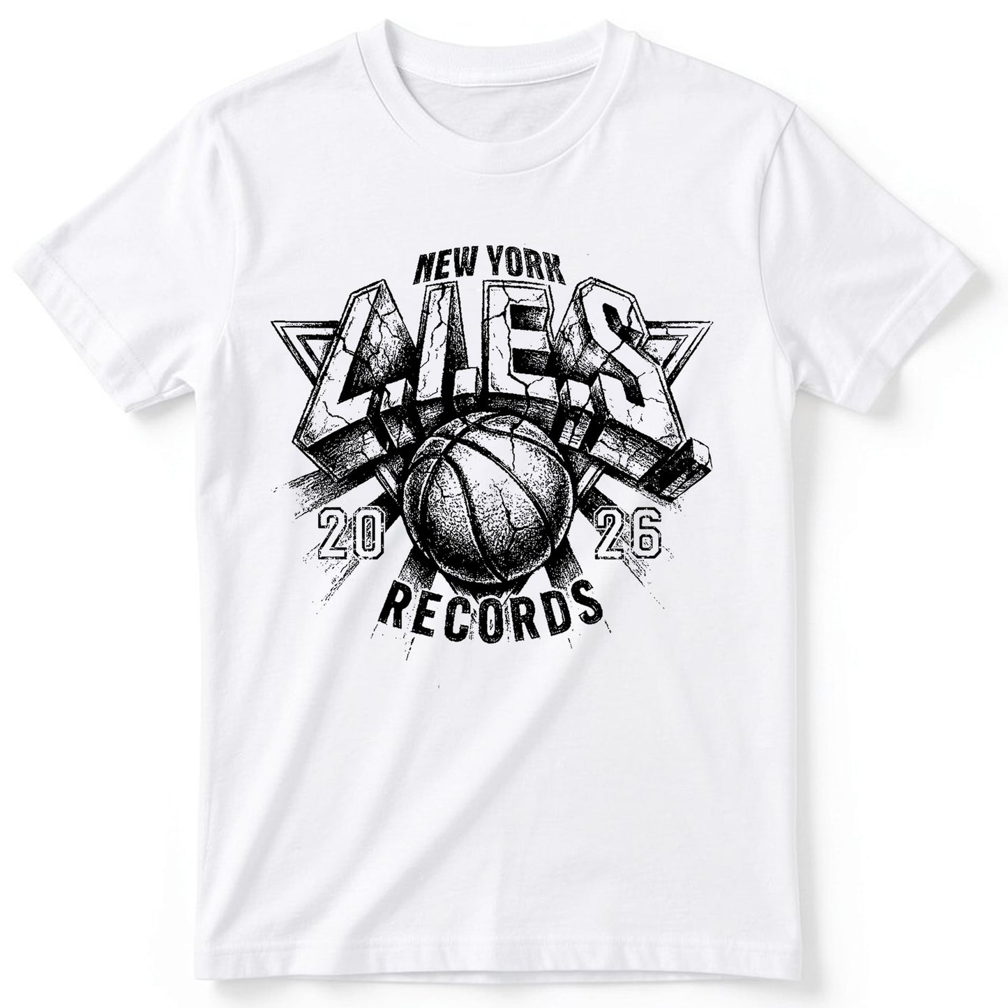 L.I.E.S. x KNICKS KINGS OF NY - S/S Tee - WHITE (PRE-ORDER)