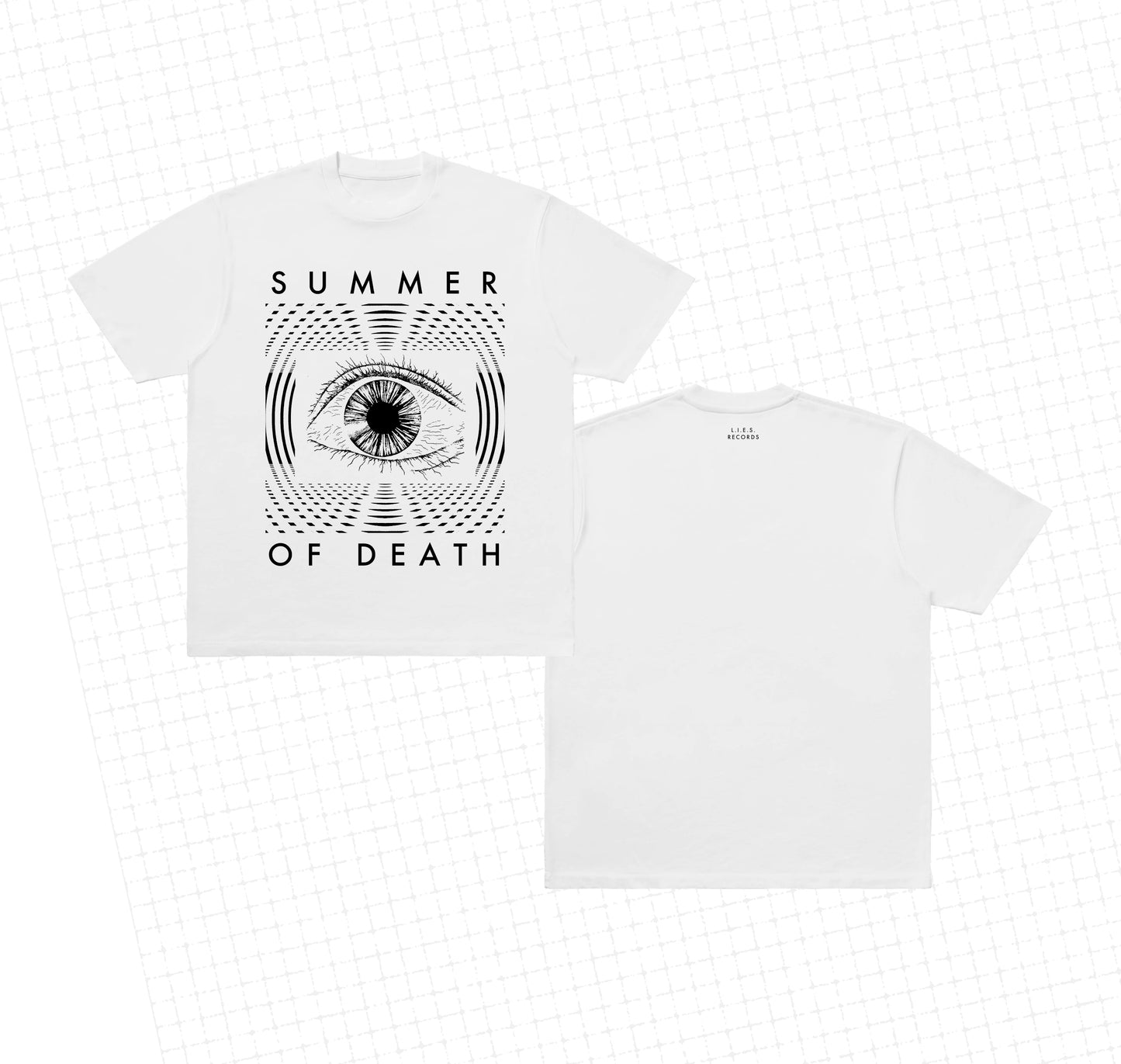 L.I.E.S. RECORDS SUMMER OF DEATH- - S/S Tee - WHITE