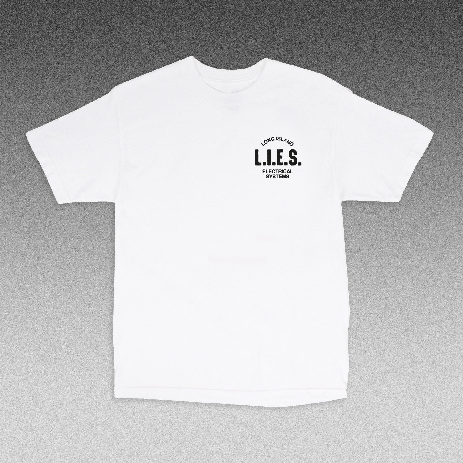 L.I.E.S. Classic Logo Back Print - S/S Tee - WHITE