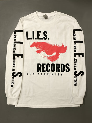 L.I.E.S. Records - SERIOUS JACK NOISE - L/S t-shirt - White