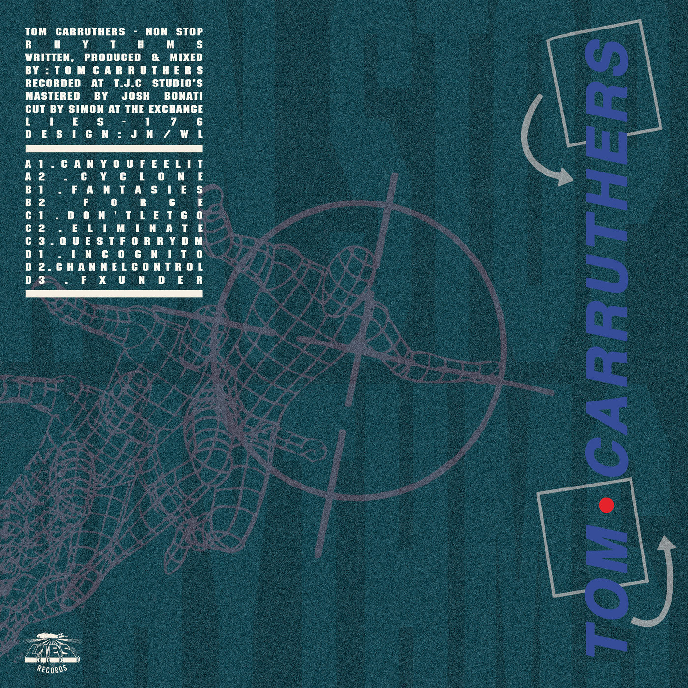 Tom Carruthers- Non Stop Rhythms- 2xLP - LIES-176