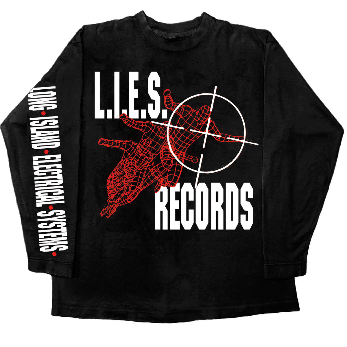 L.I.E.S. Records - NON STOP RHYTHMS - L/S t-shirt - Black